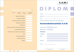 SAW Diplomurkunde