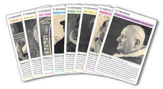 Theologen-Quartett Spielkarten